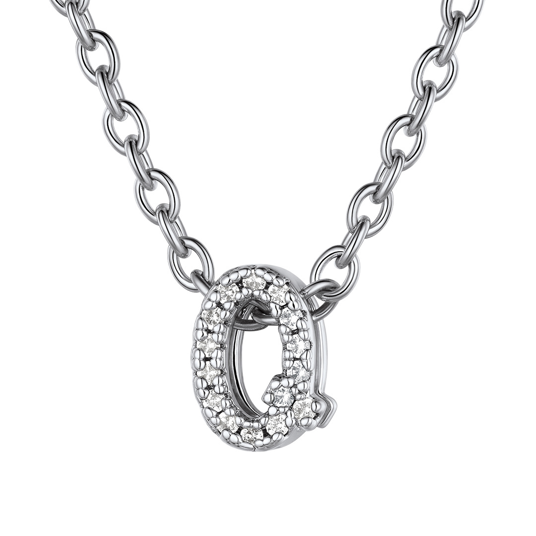 Flash Sale Cubic Zirconia Initial Necklace