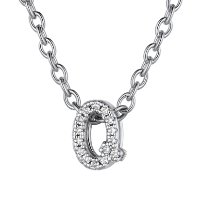 Flash Sale Cubic Zirconia Initial Necklace