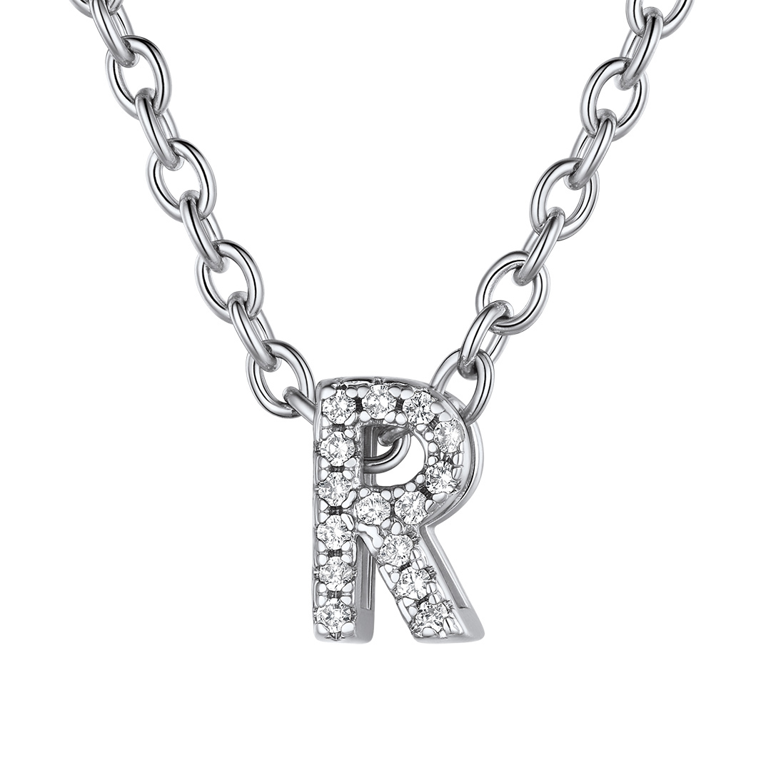 Flash Sale Cubic Zirconia Initial Necklace