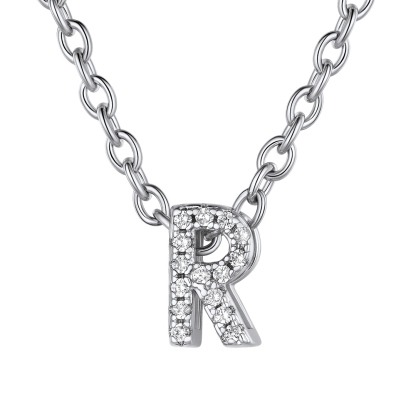 Flash Sale Cubic Zirconia Initial Necklace