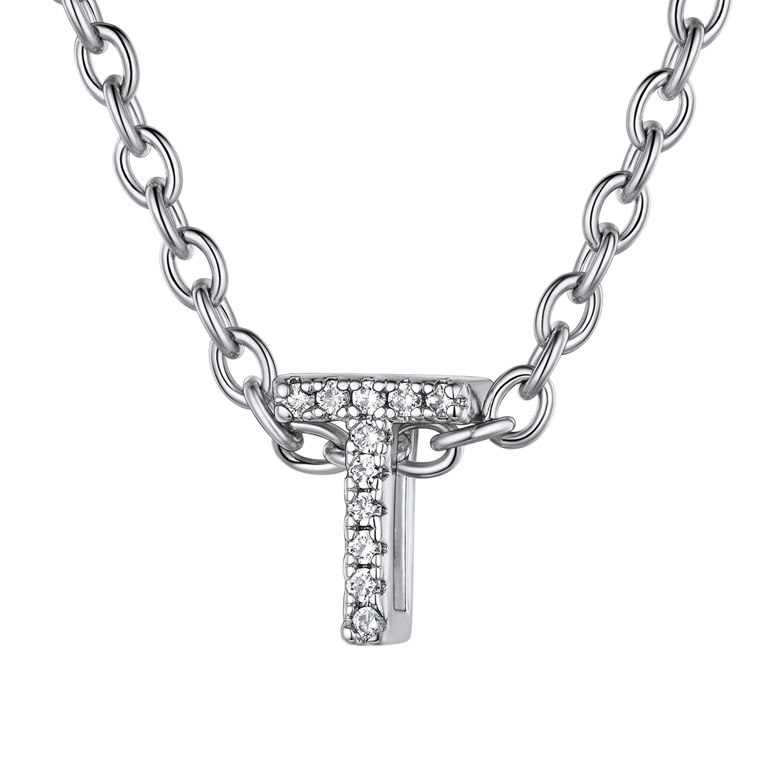 Flash Sale Cubic Zirconia Initial Necklace
