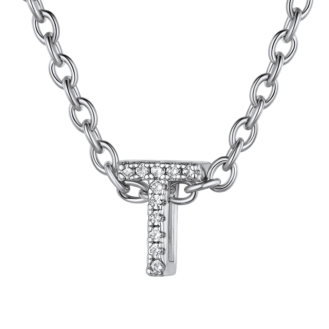 Flash Sale Cubic Zirconia Initial Necklace