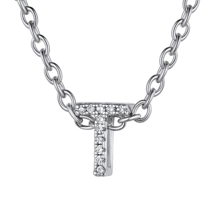 Flash Sale Cubic Zirconia Initial Necklace