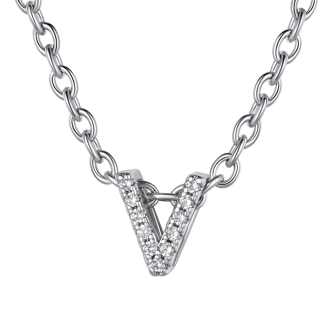 Flash Sale Cubic Zirconia Initial Necklace