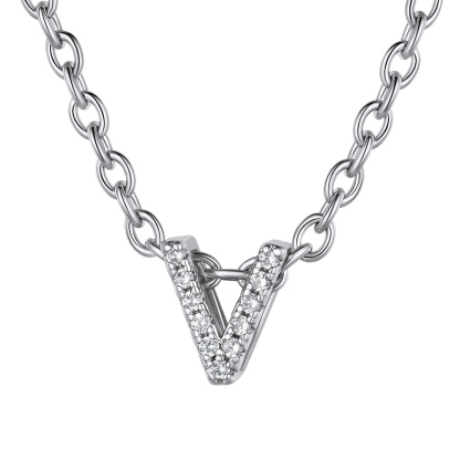 Flash Sale Cubic Zirconia Initial Necklace