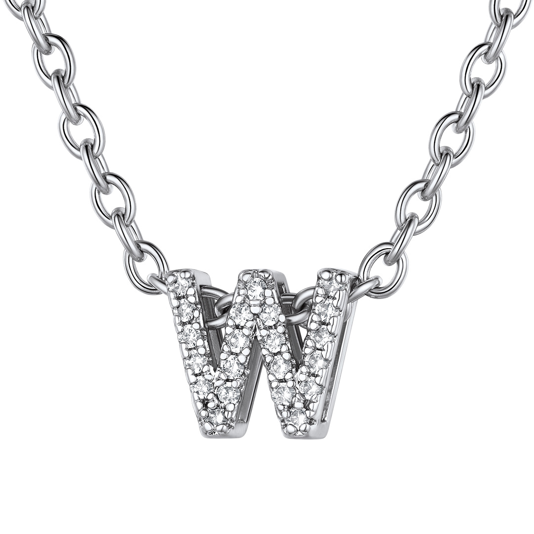 Flash Sale Cubic Zirconia Initial Necklace