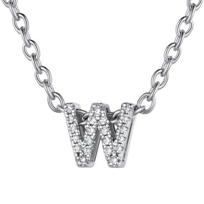 Flash Sale Cubic Zirconia Initial Necklace
