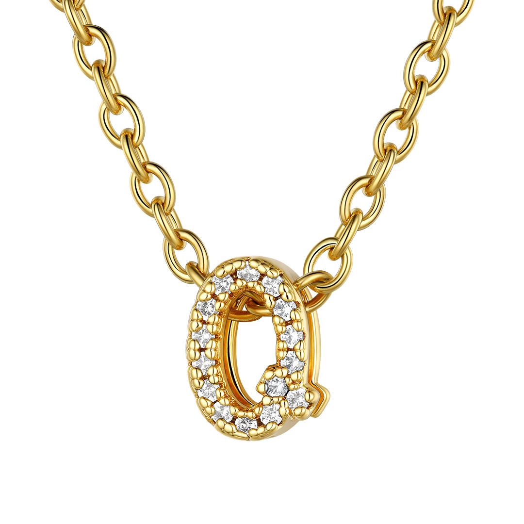 Flash Sale Cubic Zirconia Initial Necklace