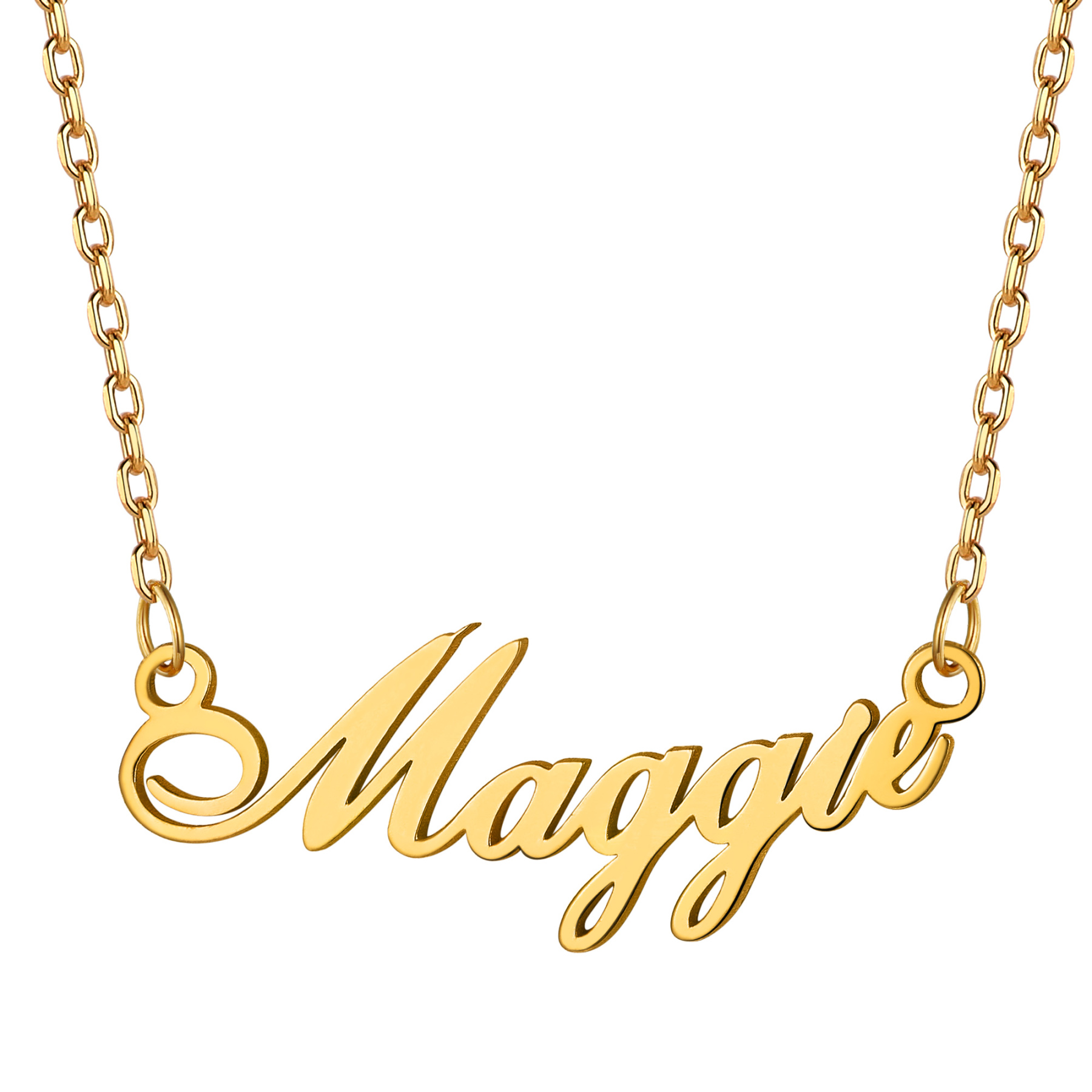 Personalized Name Choker Necklace for Women gold