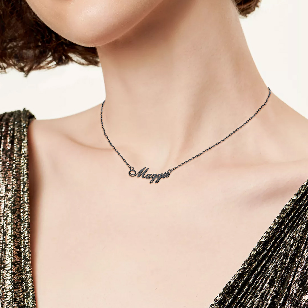 Personalized Name Choker Necklace for Women model