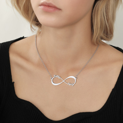 Personalized Infinity Name Necklace model