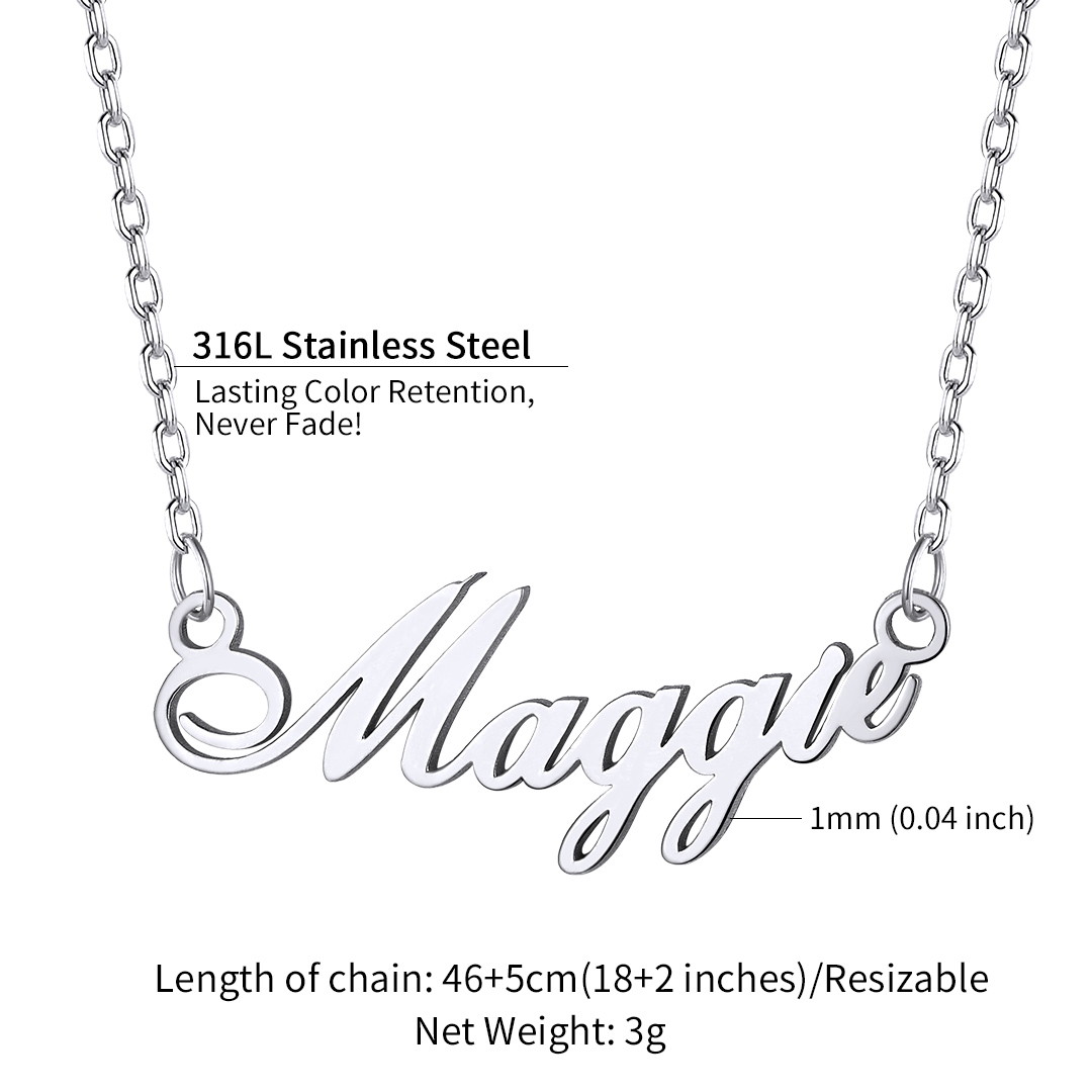 Custom 1-5 Names Choker Necklaces for Women 1 detail