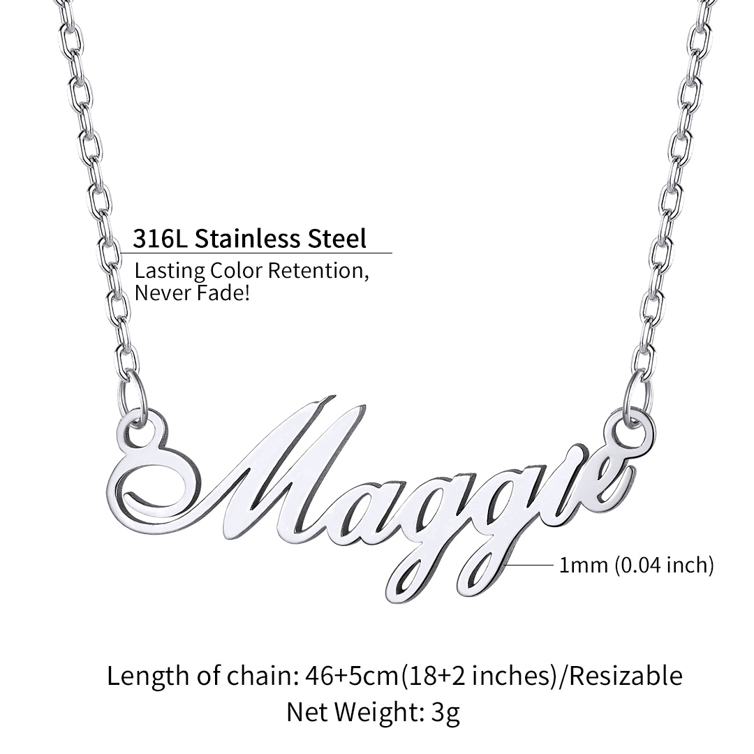 Custom 1-5 Names Choker Necklaces for Women 1 detail