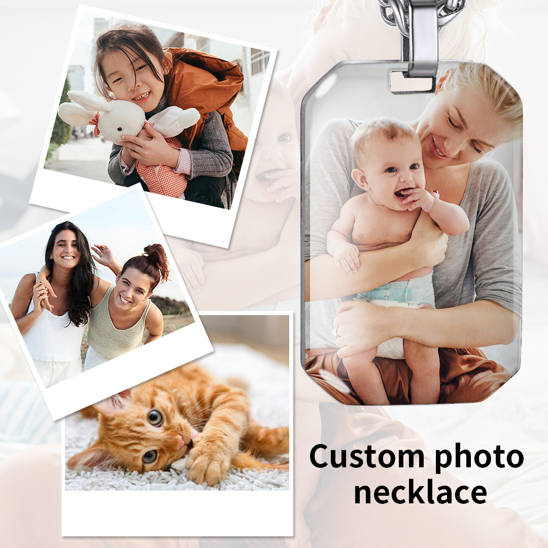 Custom Photo Engraved  Necklace 