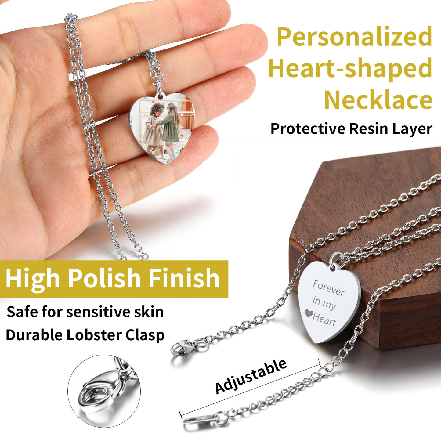  Photo Heart Necklace