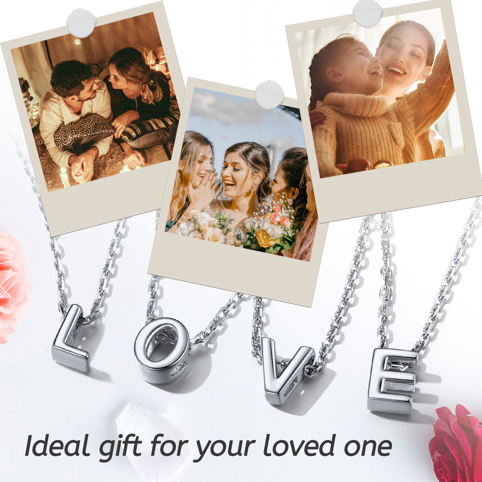 925 Sterling Silver A-Z Initial Necklace For Women