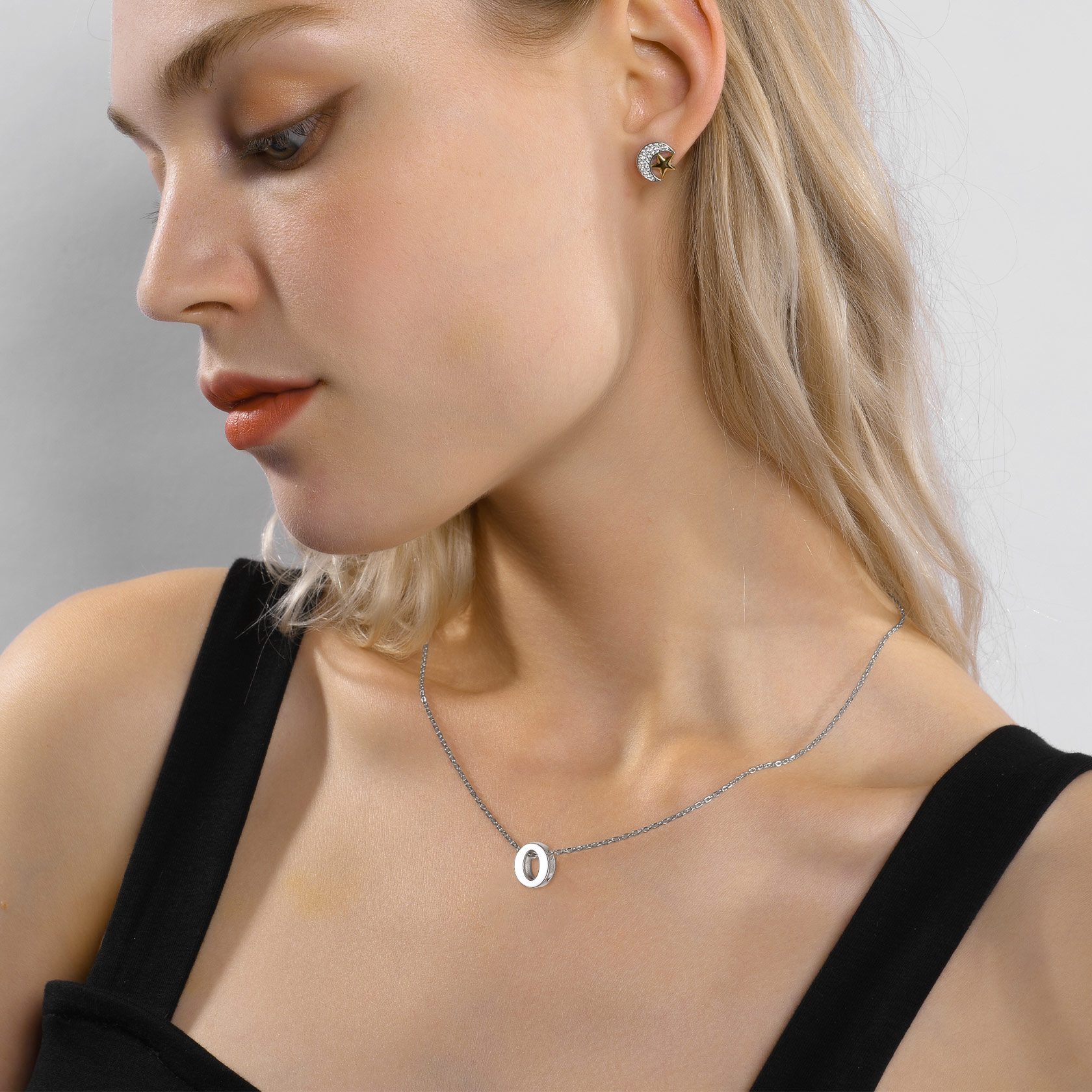 925 Sterling Silver A-Z Initial Necklace For Women