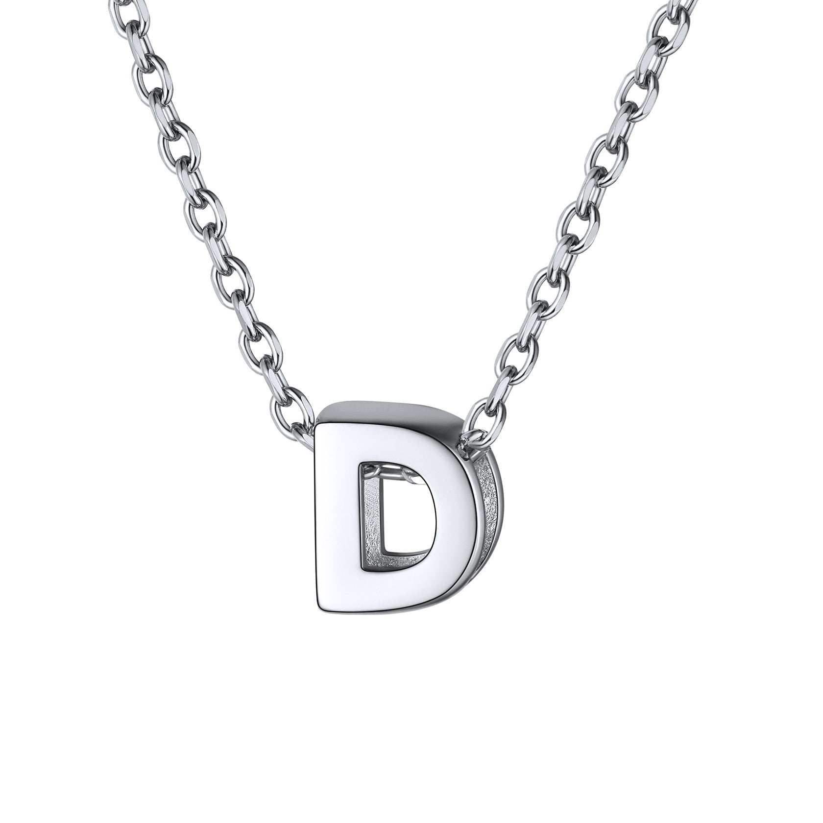 925 Sterling Silver A-Z Initial Necklace For Women