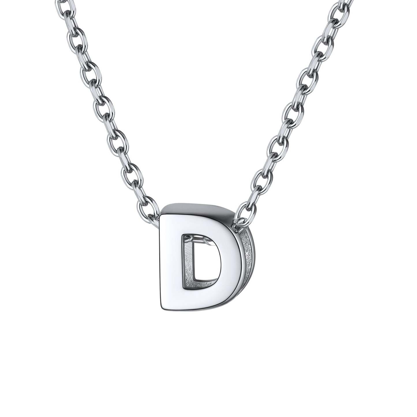 925 Sterling Silver A-Z Initial Necklace For Women