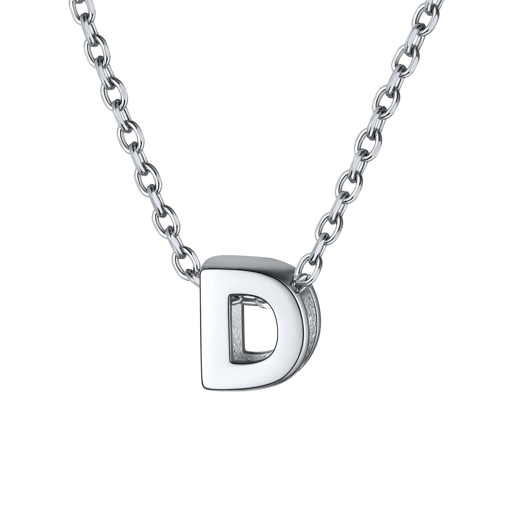 925 Sterling Silver A-Z Initial Necklace For Women