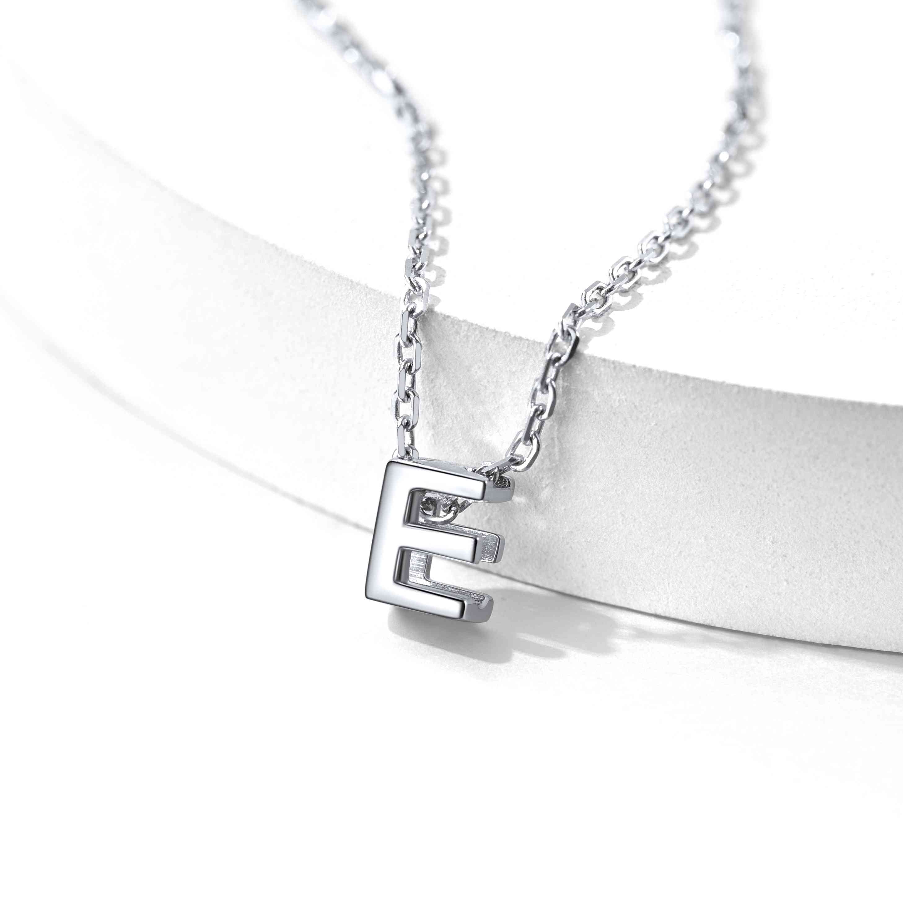 925 Sterling Silver A-Z Initial Necklace For Women