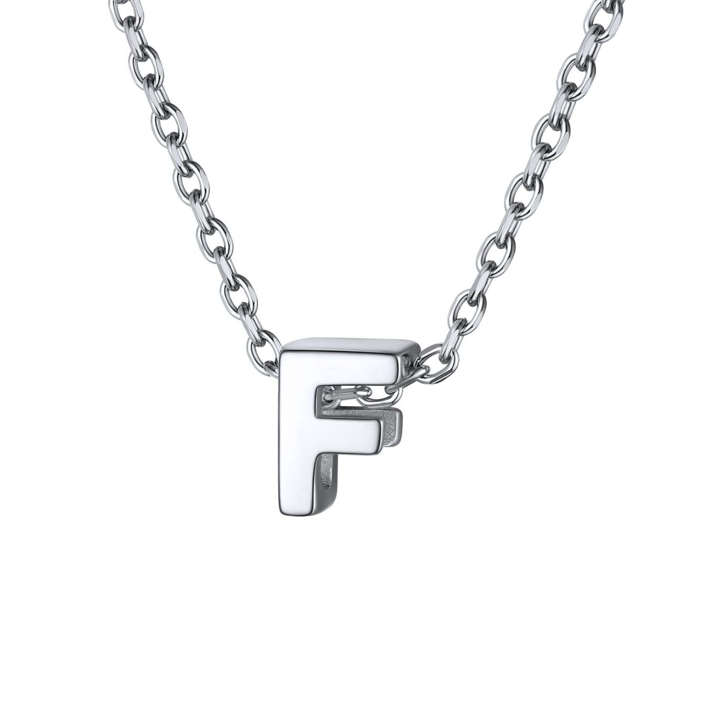 925 Sterling Silver A-Z Initial Necklace For Women