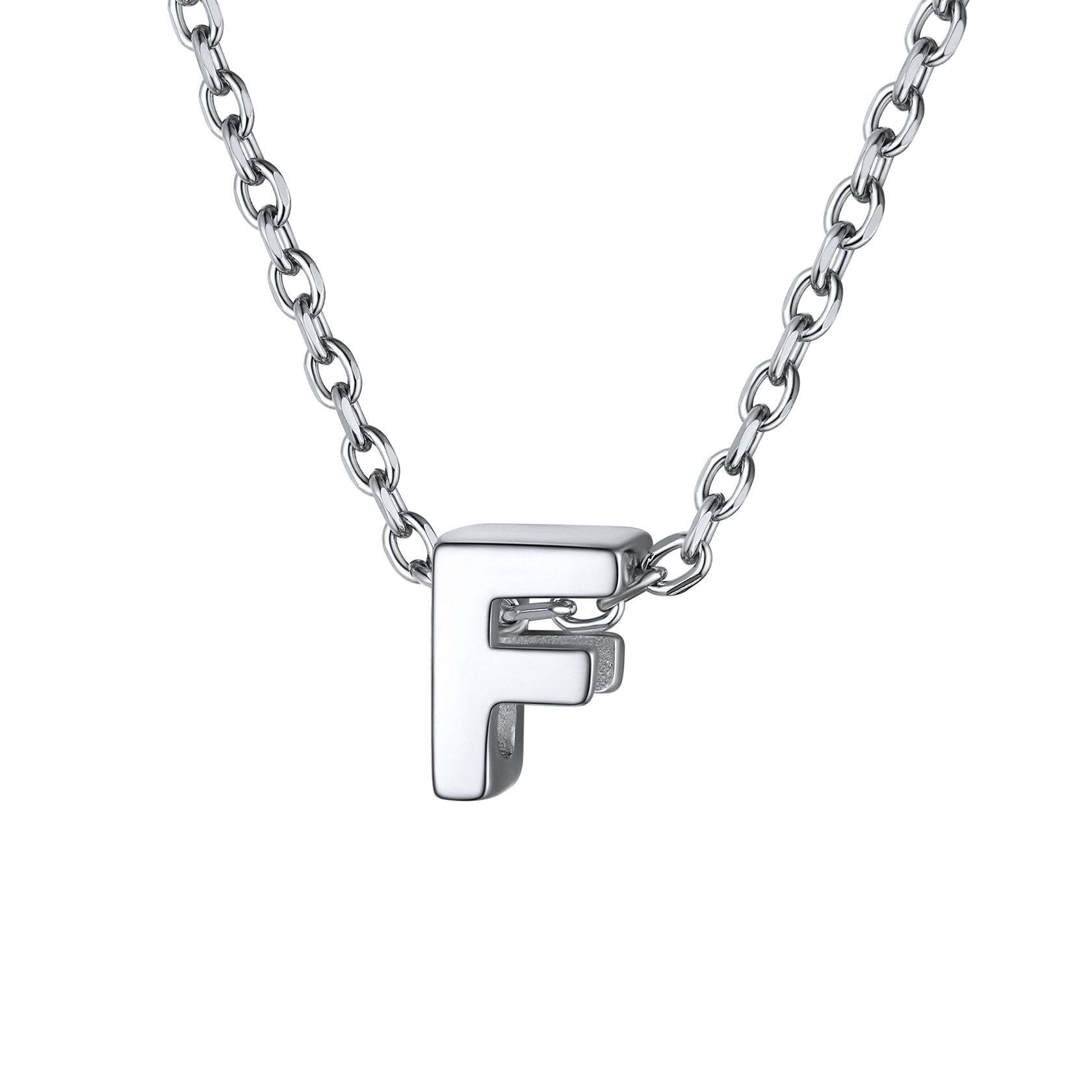 925 Sterling Silver A-Z Initial Necklace For Women