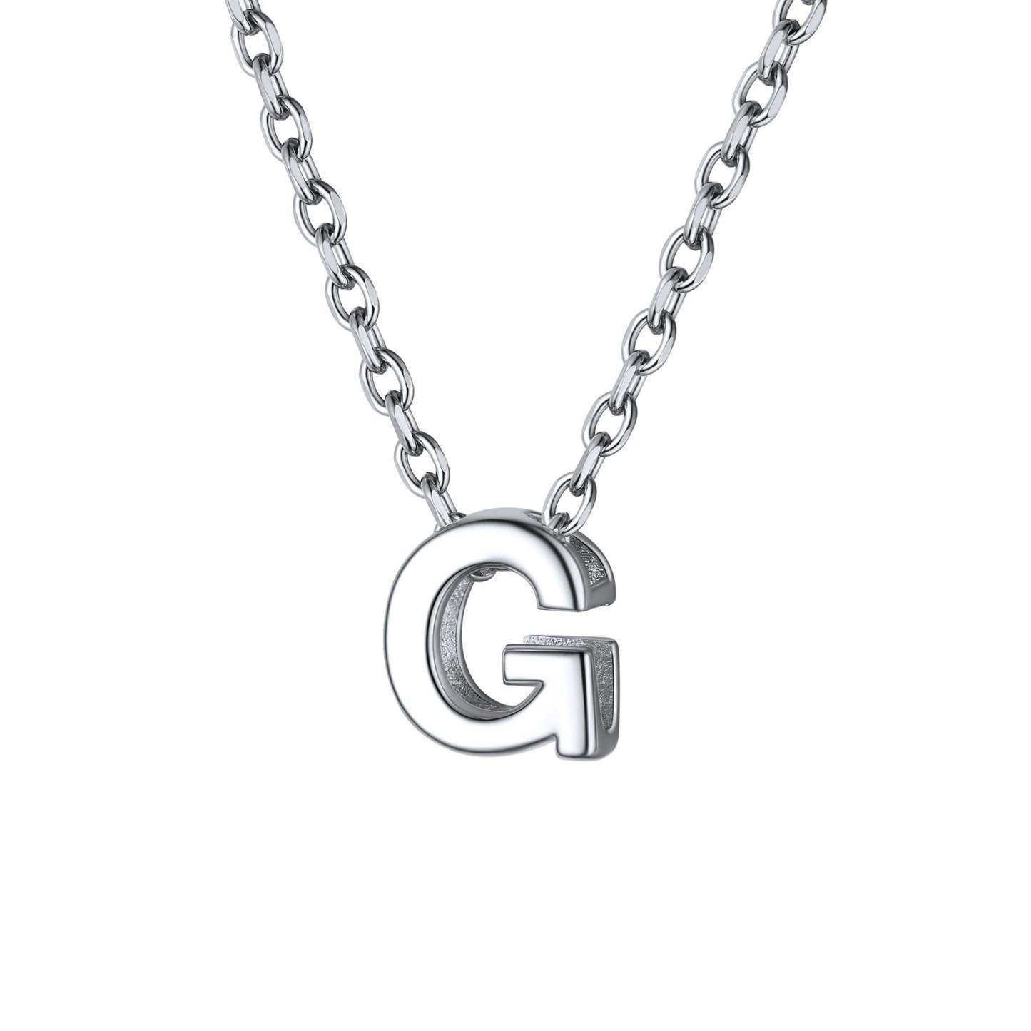 925 Sterling Silver A-Z Initial Necklace For Women