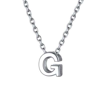 925 Sterling Silver A-Z Initial Necklace For Women