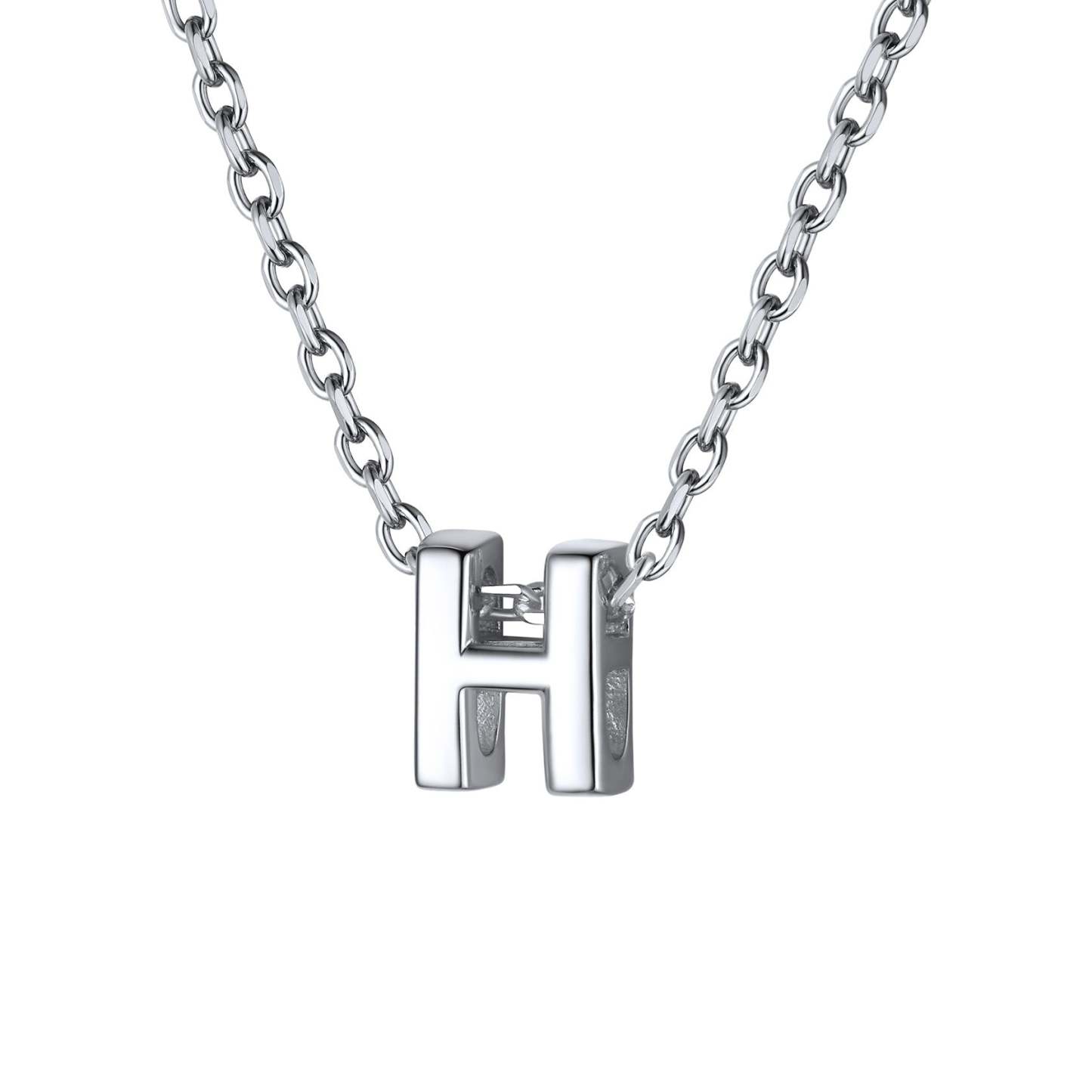 925 Sterling Silver A-Z Initial Necklace For Women