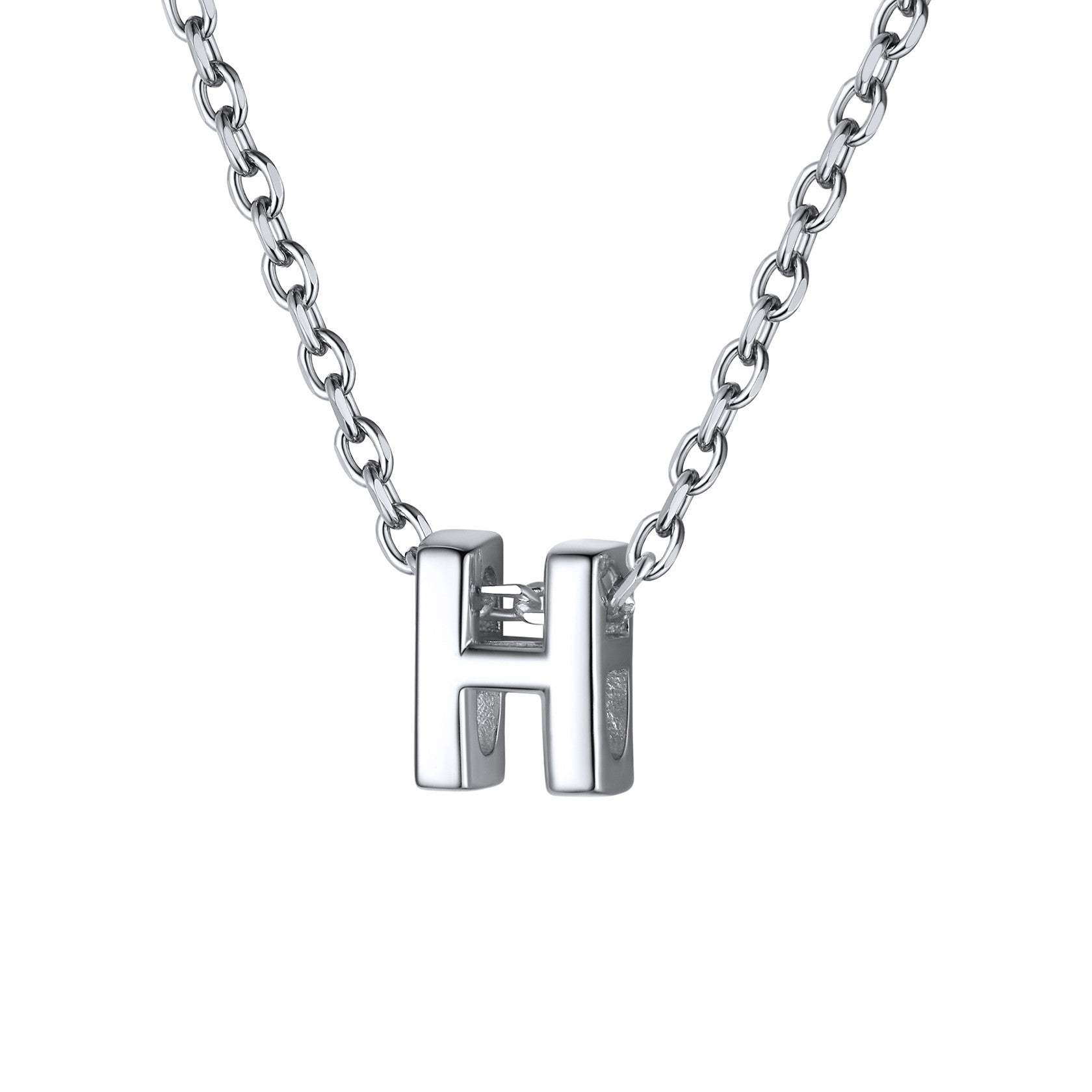 925 Sterling Silver A-Z Initial Necklace For Women