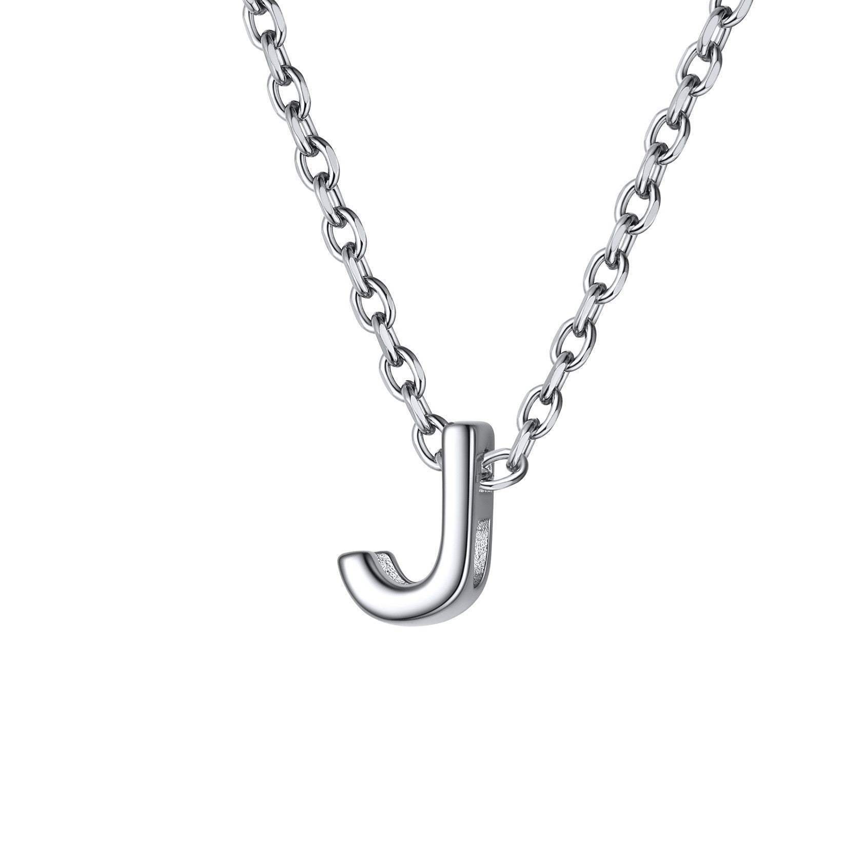 925 Sterling Silver A-Z Initial Necklace For Women