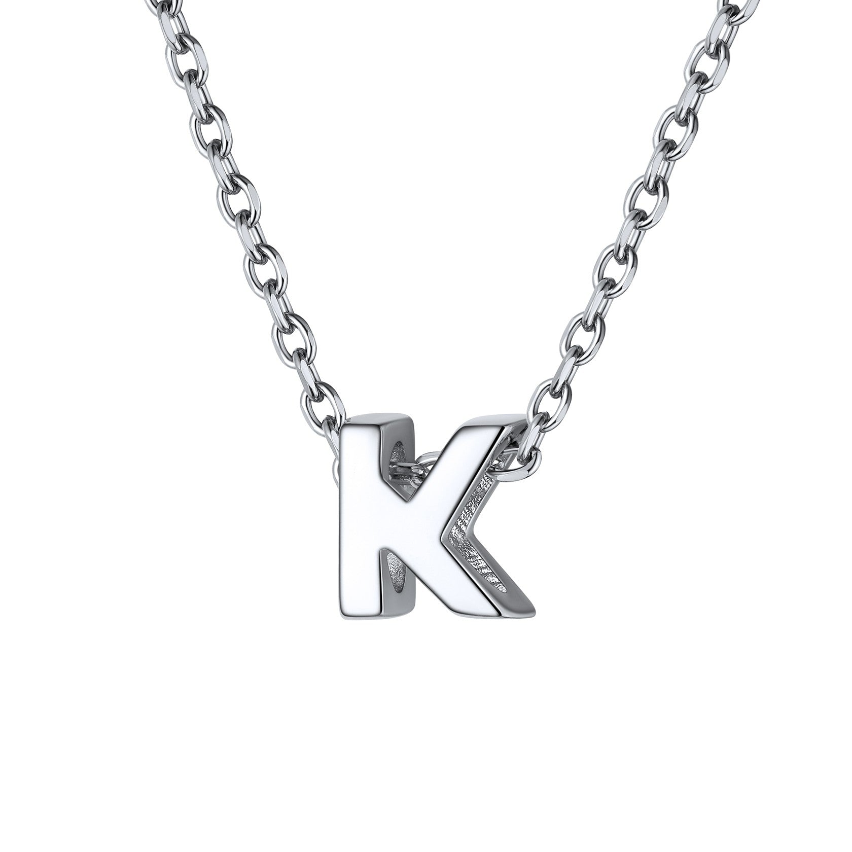 925 Sterling Silver A-Z Initial Necklace For Women