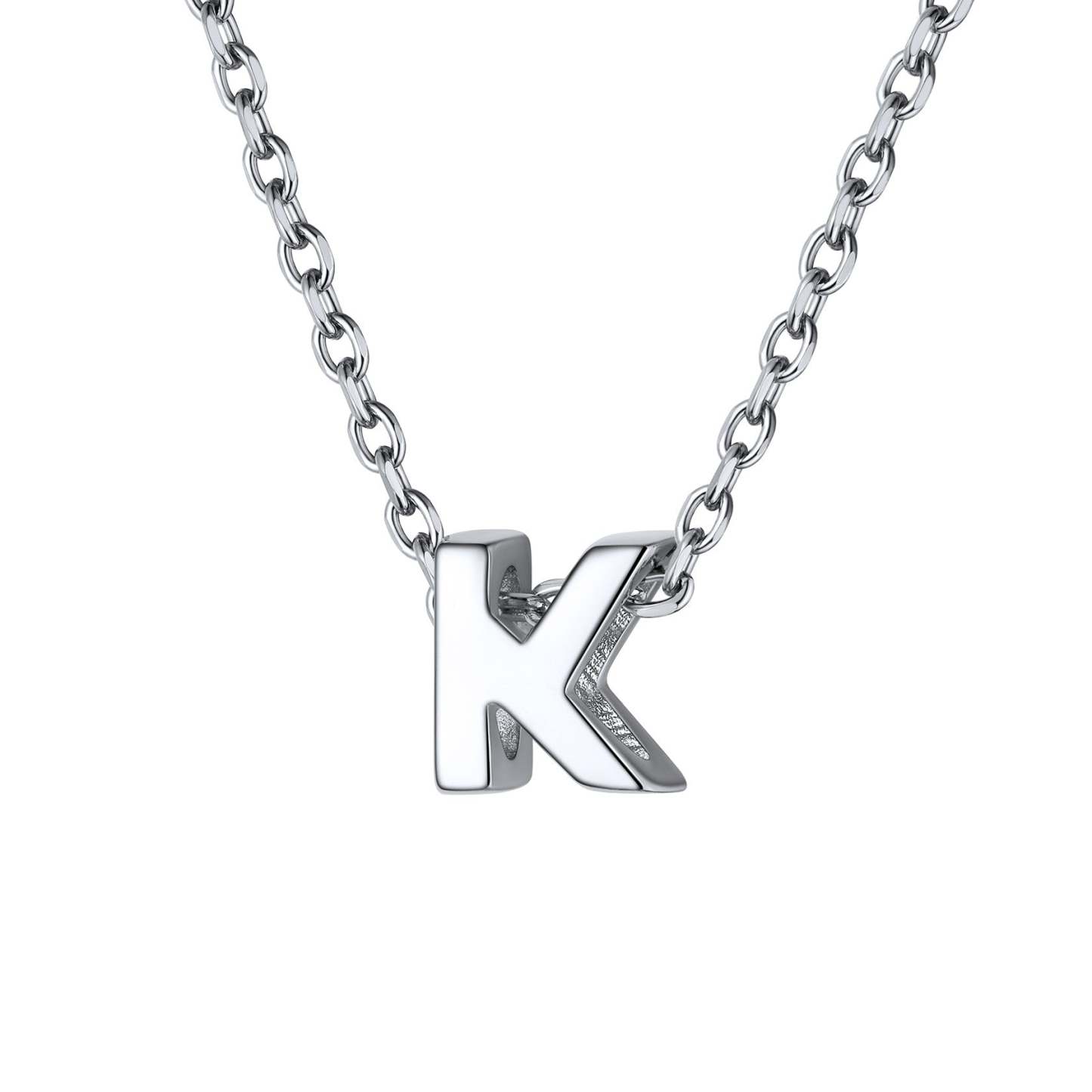 925 Sterling Silver A-Z Initial Necklace For Women