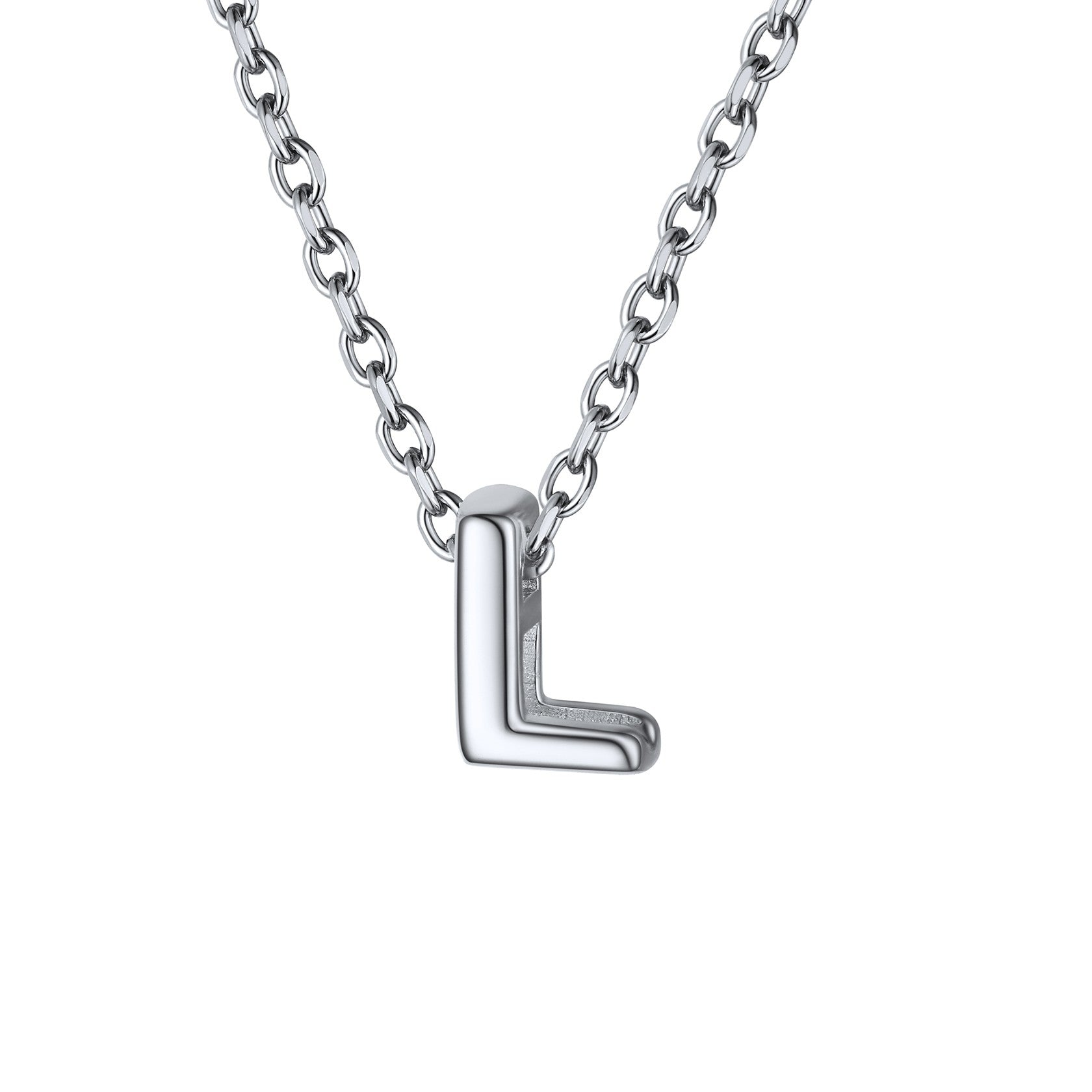 925 Sterling Silver A-Z Initial Necklace For Women