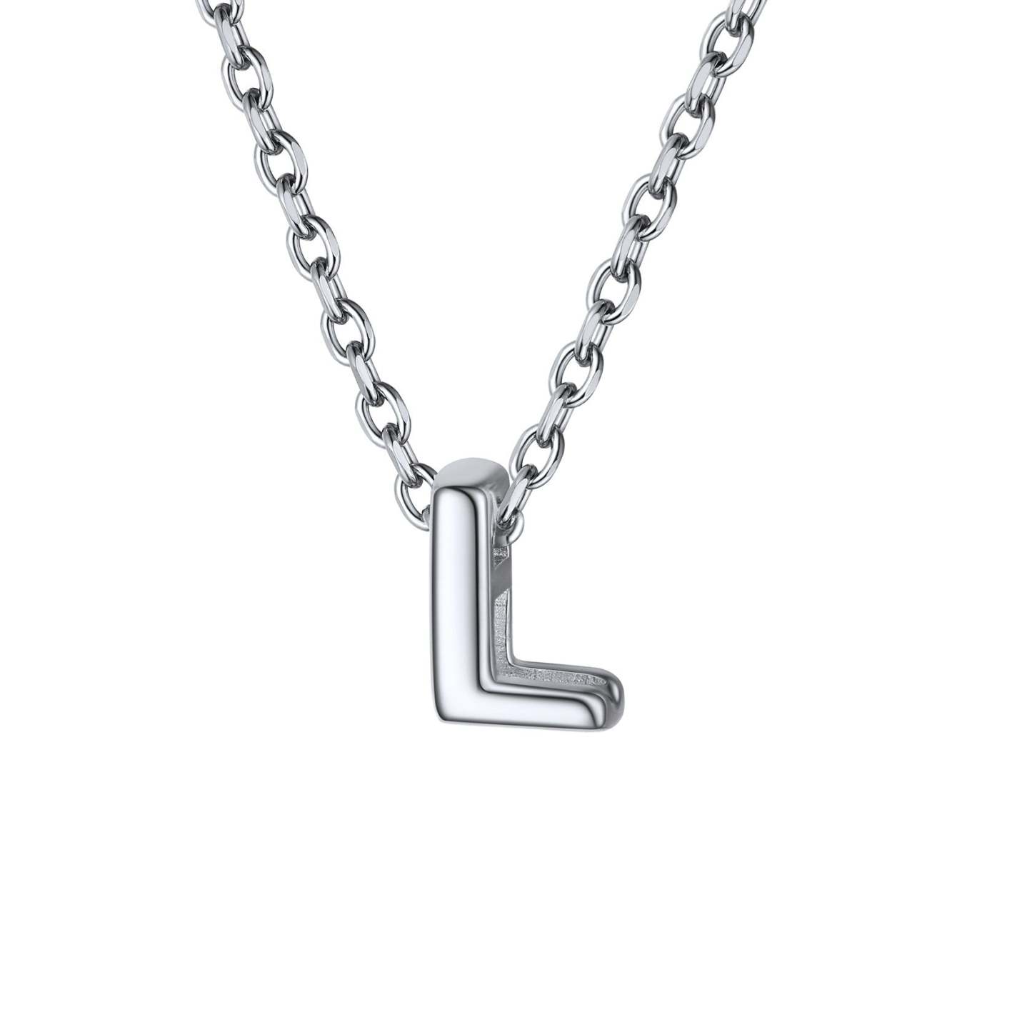 925 Sterling Silver A-Z Initial Necklace For Women