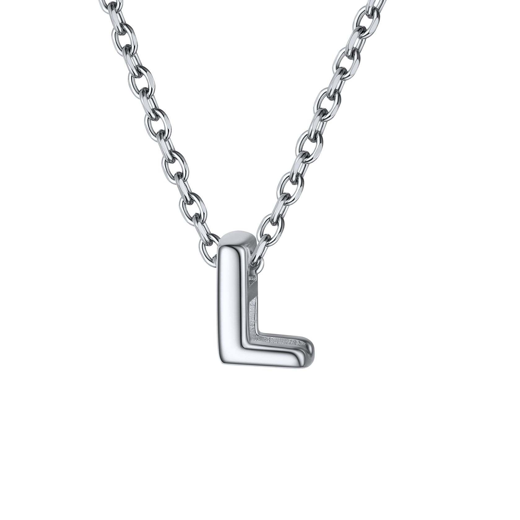 925 Sterling Silver A-Z Initial Necklace For Women