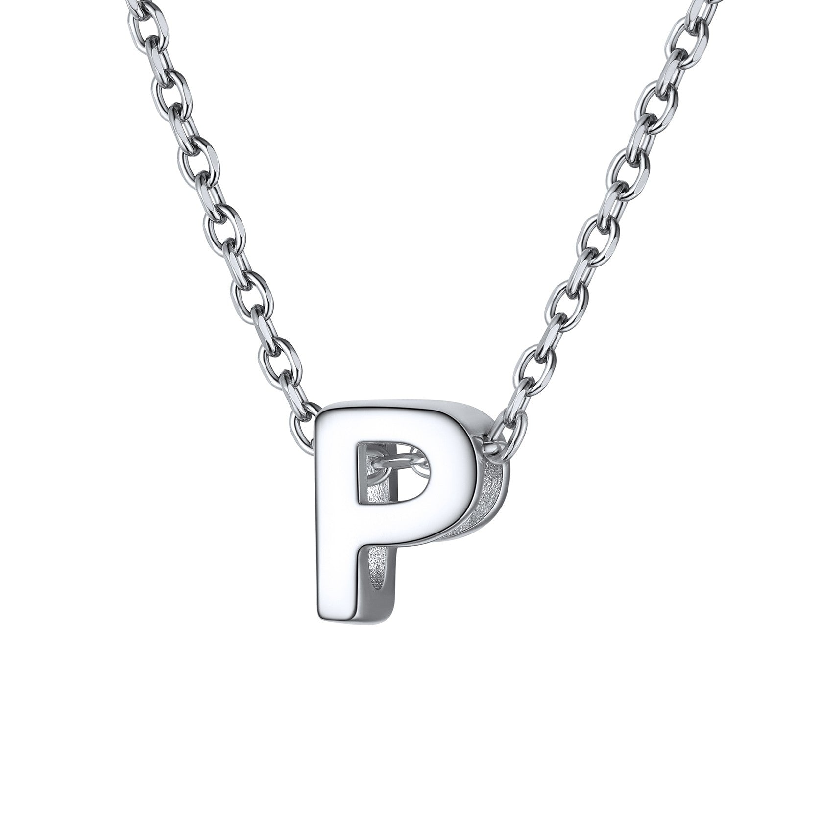 925 Sterling Silver A-Z Initial Necklace For Women