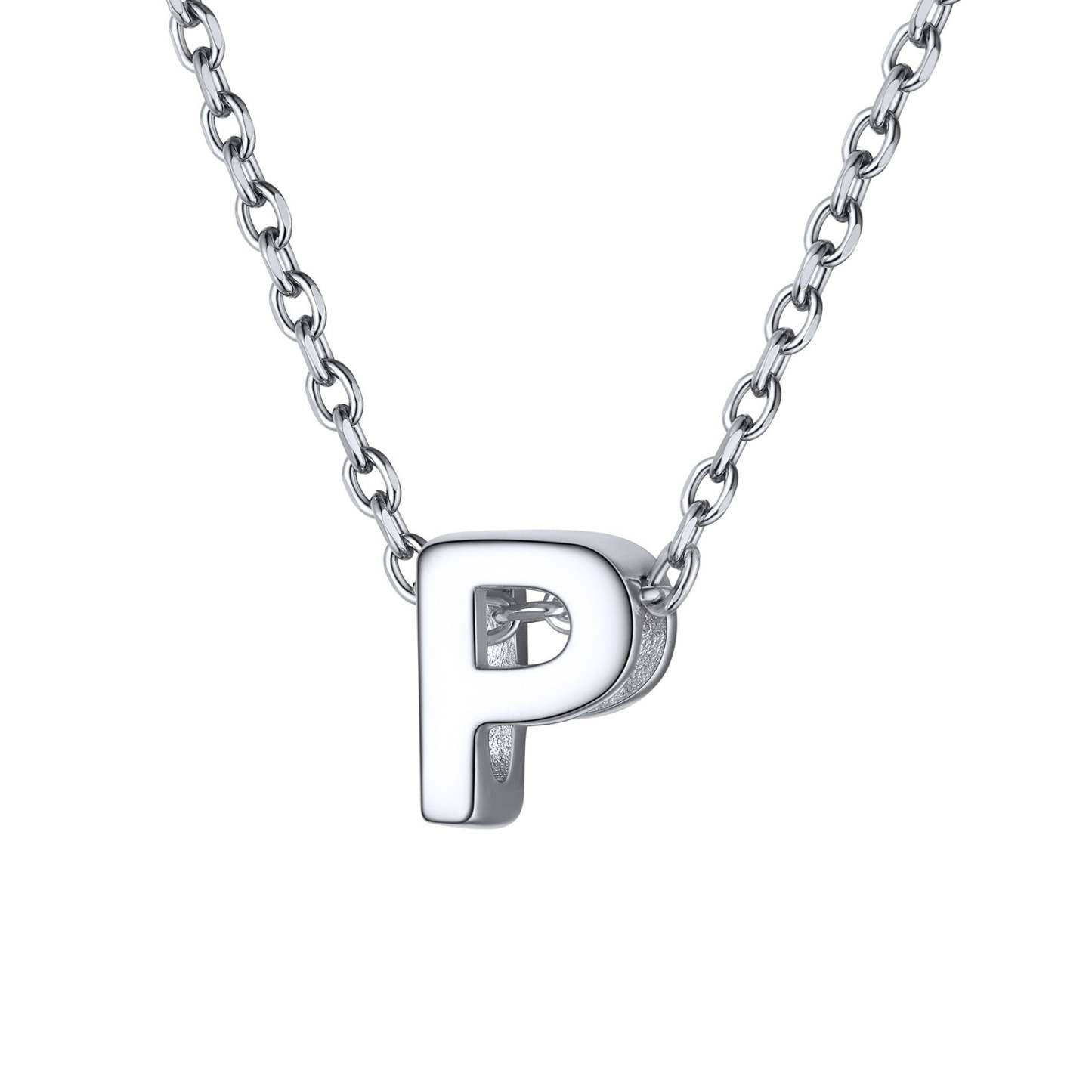 925 Sterling Silver A-Z Initial Necklace For Women