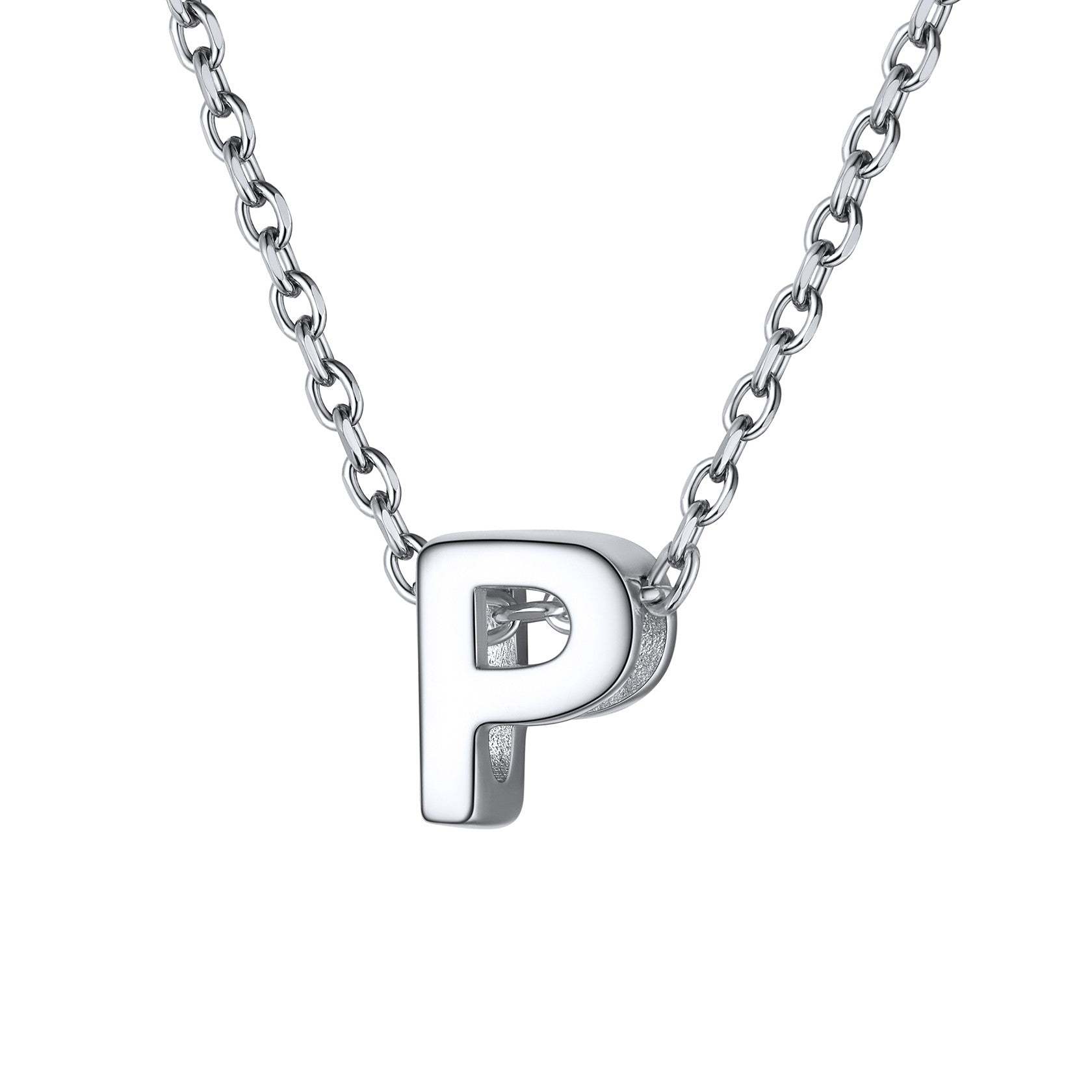 925 Sterling Silver A-Z Initial Necklace For Women