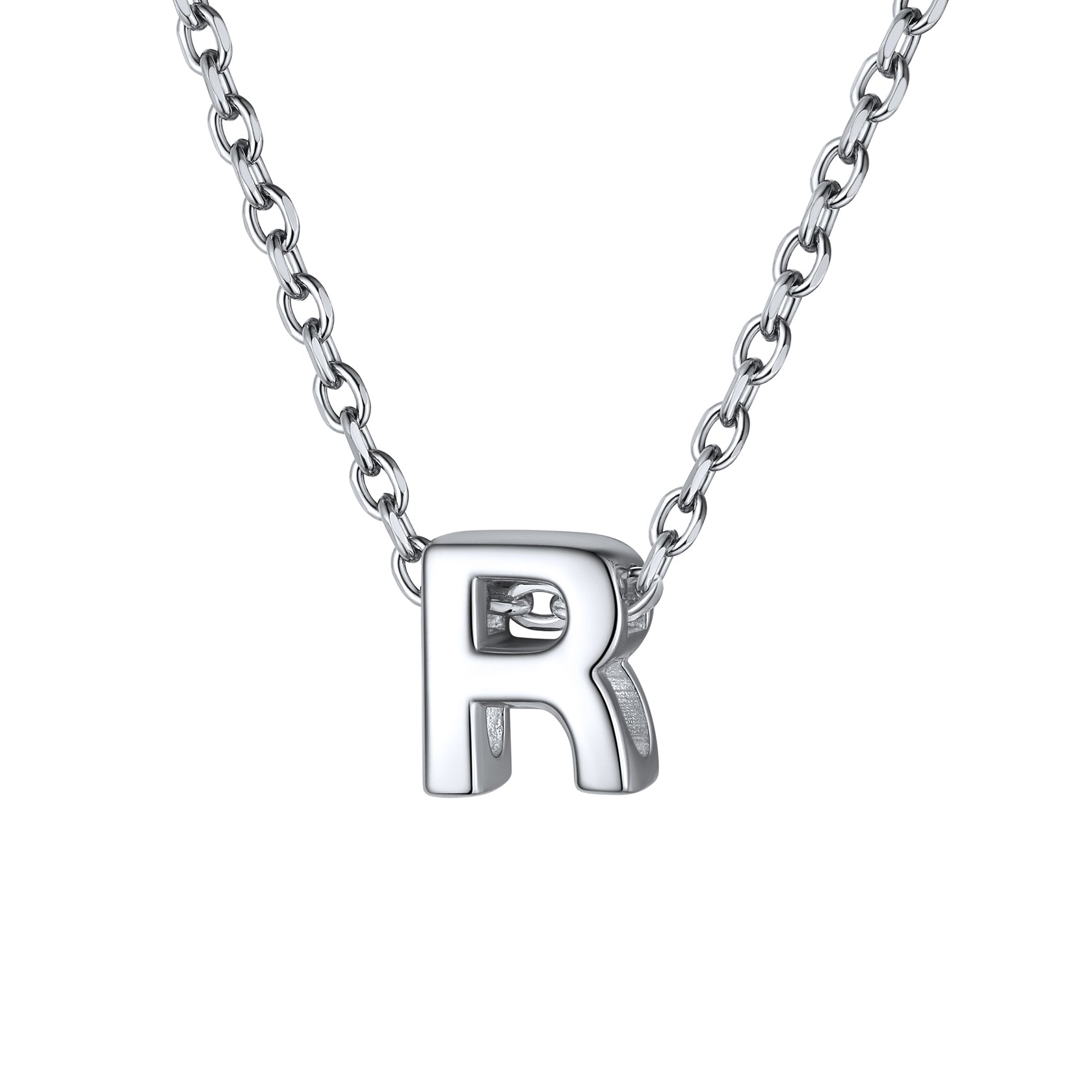 925 Sterling Silver A-Z Initial Necklace For Women