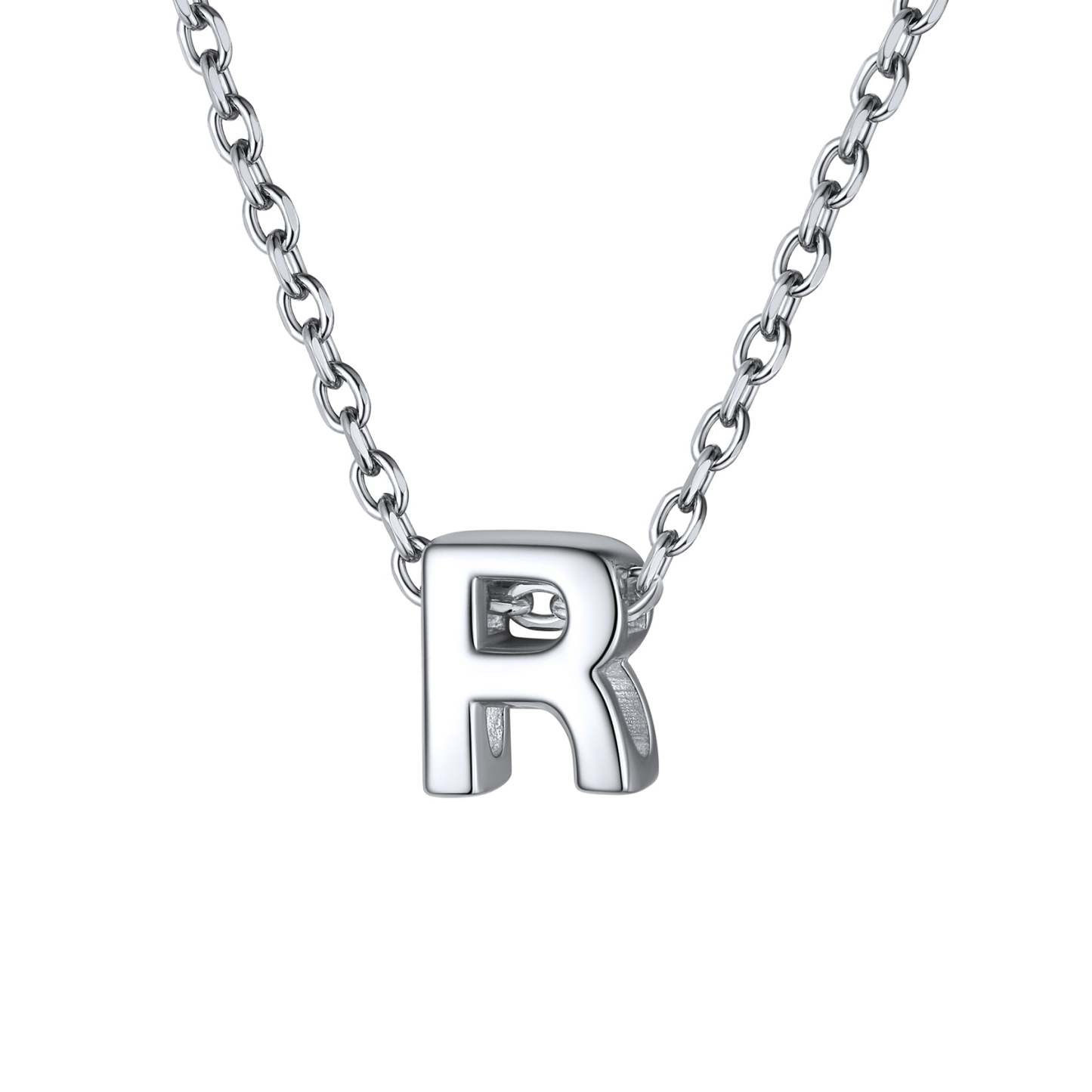 925 Sterling Silver A-Z Initial Necklace For Women