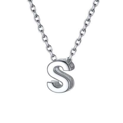 925 Sterling Silver A-Z Initial Necklace For Women