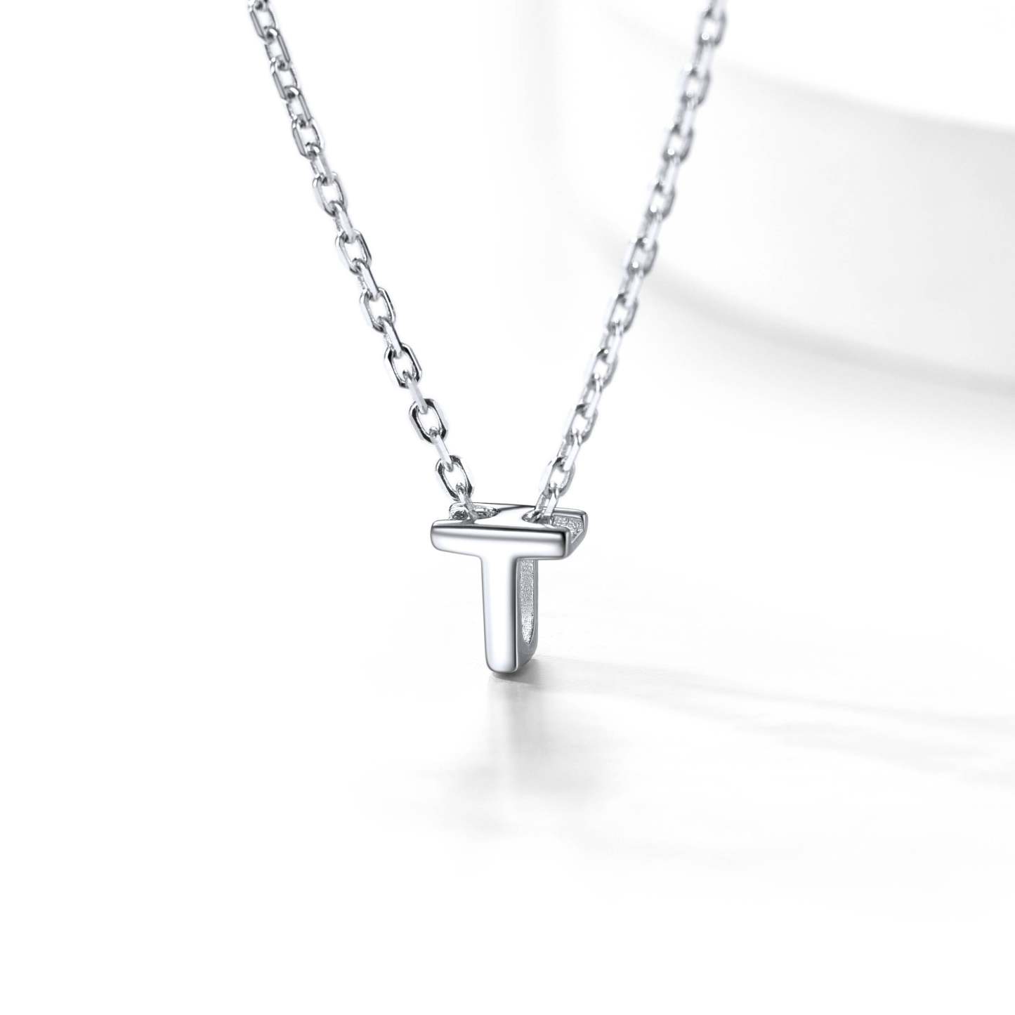 925 Sterling Silver A-Z Initial Necklace For Women