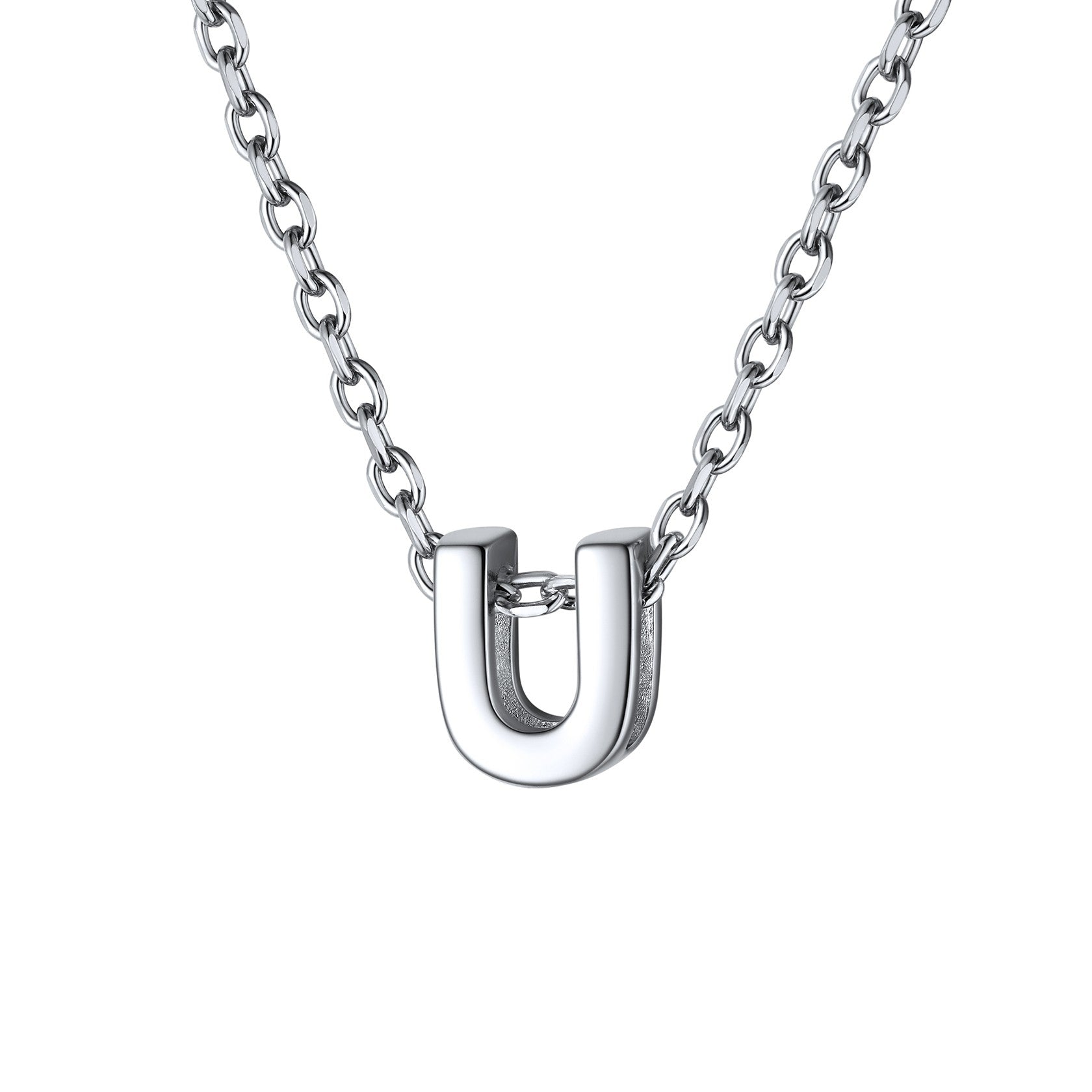 925 Sterling Silver A-Z Initial Necklace For Women