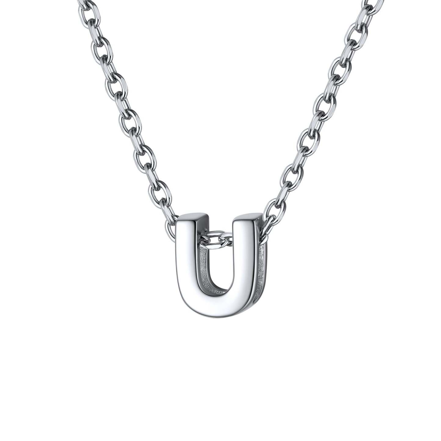 925 Sterling Silver A-Z Initial Necklace For Women