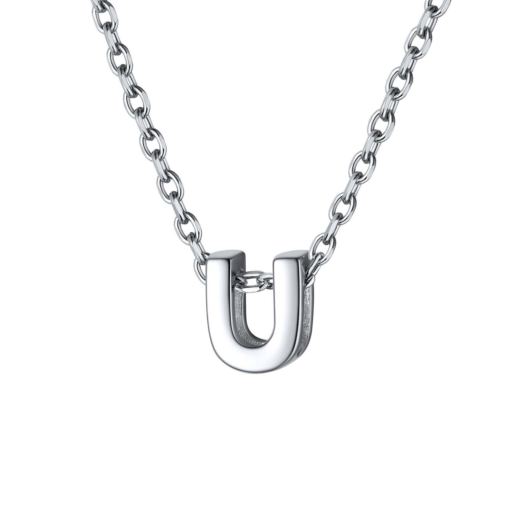 925 Sterling Silver A-Z Initial Necklace For Women