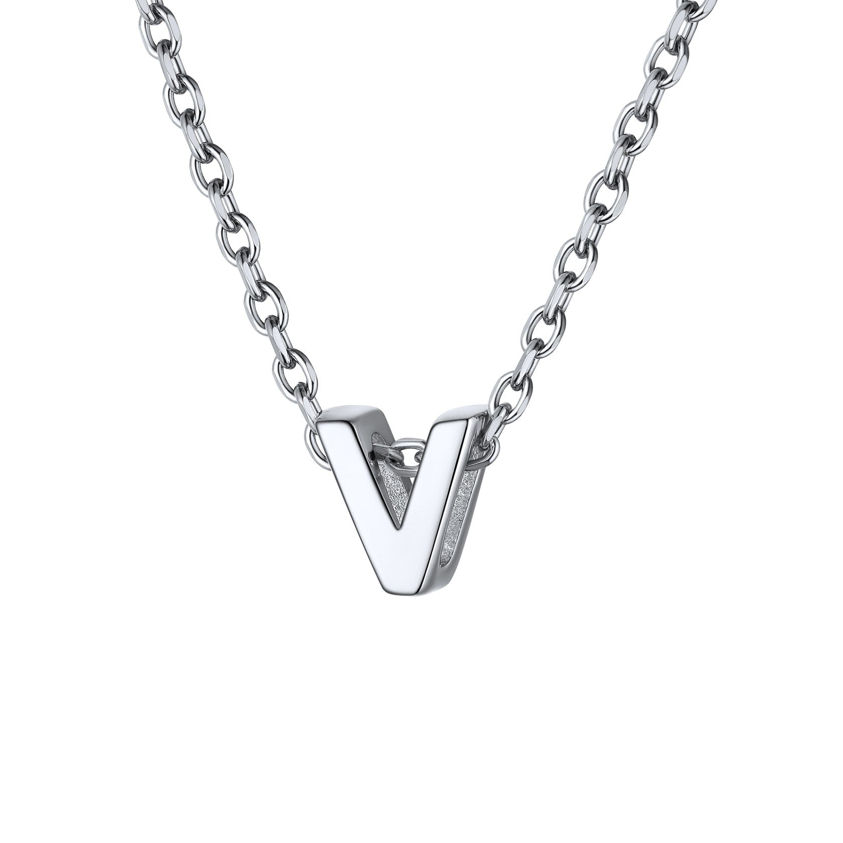 925 Sterling Silver A-Z Initial Necklace For Women