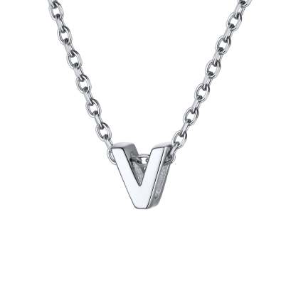 925 Sterling Silver A-Z Initial Necklace For Women