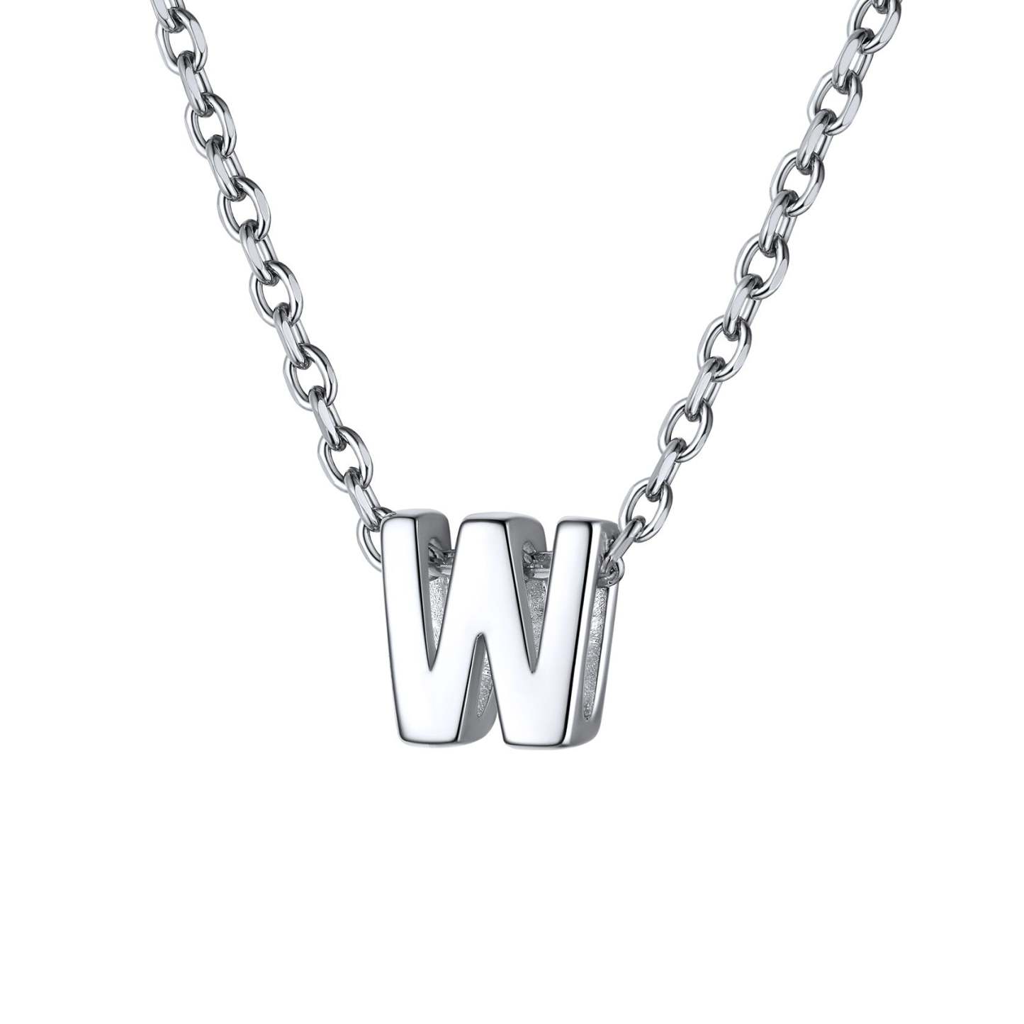 925 Sterling Silver A-Z Initial Necklace For Women